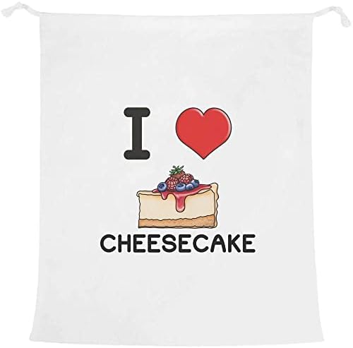 אזידה' אני אוהב עוגת גבינה ' כביסה/כביסה / שקית אחסון