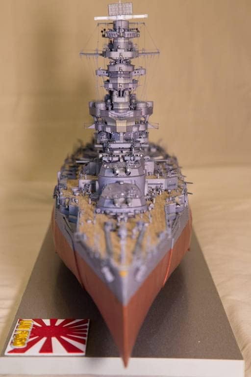 גרסה איכותית במיוחד של ספינת הקרב פוסו 3 ד נייר דגם ערכת צעצוע לילדים מתנות
