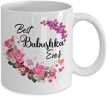 בורא של קוב בבושקה ספל הטוב ביותר סבתא אי פעם ספל רוסית פרחוני קפה כוסות, סבתא ספל פרח קפה ספלי