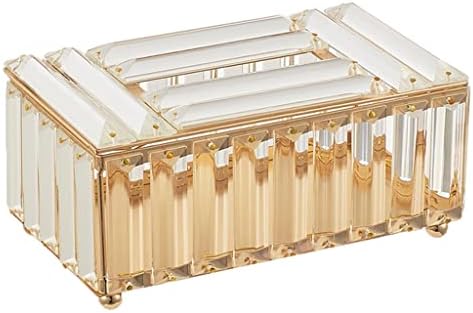 ZHAOOLEI קריסטל עיצוב יוקרה מחזיק קופסאות מגבות קוביית קריסטל קוביית מפיות מפיות חדר שינה משרד בית מלון