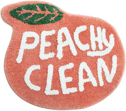 שטיחי אמבטיה של Unibath Peach ושטיחים מחצלת אמבטיה מצוירת חמוד