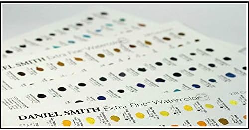 דניאל סמית 238 צבעי מים דוט צבע תרשים, 4 גיליונות, 1900482, 4 לספור