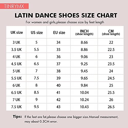 נעלי ריקוד לטיני של Tinrymx נעלי סאטן טנגו סאטן נעלי ריקוד סלסה מקצועיות, דוגמנית ycl445