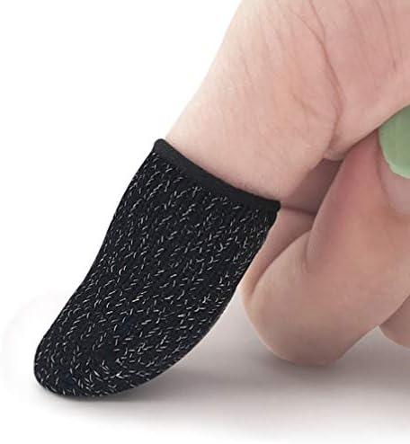 10 יחידות משחקי אצבע שרוול מסך מגע אצבע שרוול נייד משחק בקר אצבע כיסוי אנטי זיעה לנשימה עבור גברים נשים