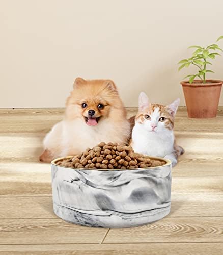 חמוד כלב קערות לכלבים קטנים, קרמיקה חתול מזון קערות עבור מזון ומים, החלקה מקורה חתול מנות חמוד