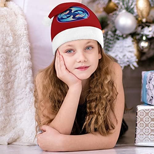 מזל דגים קונסטליישן חג המולד כובע אישית סנטה כובע מצחיק חג המולד קישוטים
