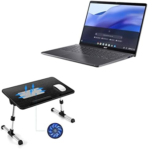 Standwave Stand and Make תואם ל- Acer Chromebook Spin 714 - מעמד מגש מיטת מחשב נייד מעץ אמיתי, שולחן עבודה