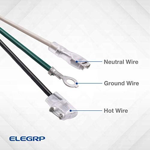 ELEGRP 0651513LY L15515 16AWG LCDI תקע כבל חשמל למזגן A/C, E250451 UL מוסמך, החלפת זיהוי זרם דליפה 7.5ft,