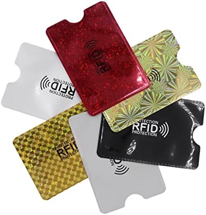 60 יחידות הולוגרפית חסימת שרוולים כרטיס מחזיק חסימת בנק אנטי גנב ארנק להגן על מקרה אשראי כרטיסי בטיחות גניבת