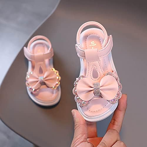 סנדלי בנות ילדים פתוחים בוהן רצועת קרסול נעלי שמלת נעלי חתונה לילדים פעוט נעלי נסיכה נעליים פעוטות נעליים