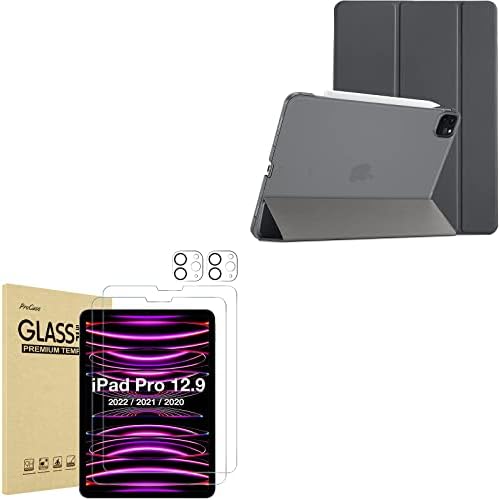 Procase iPad Pro 12.9 חבילה של ארהב -גרירי עם מגן מסך 2+2 חבילה לאייפד פרו 12.9 אינץ '6 הדור הרביעי החמישי 2022