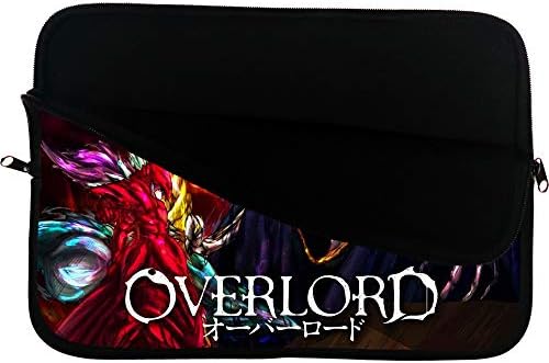 Brand4 Overlord Anime Anime שקית שרוול נייד עם משטח Mousepad - מתאים 15 אינץ 'מחברת אנימה שקית מחשב שרוול מחשב