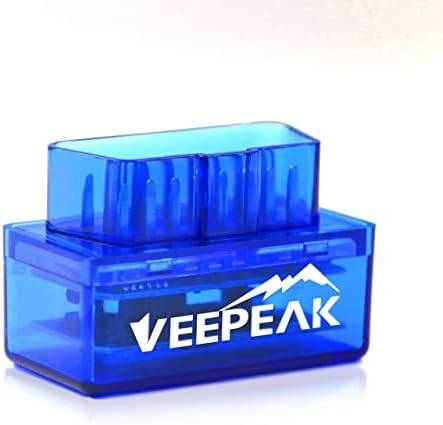 VeePeak Mini Bluetooth OBD II סורק לאנדרואיד בלבד, בדוק אוטומטית את כלי סריקת האבחון של קוד אור מנוע