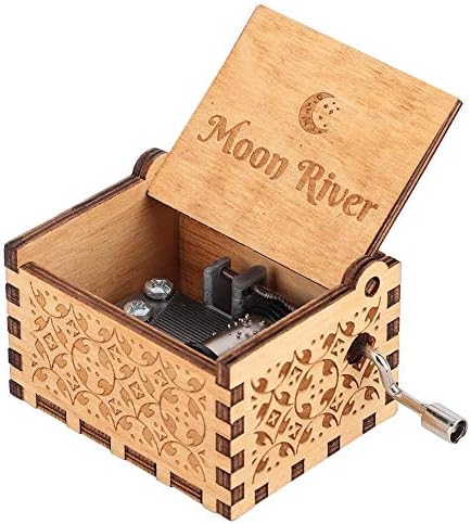 קופסא מוזיקה של Oumefar ארכובה יד מגולפת קופסת דיקט קופסת עץ מלאכת צעצועים מוסיקלית חרוטים לבנות לילדות מתנה