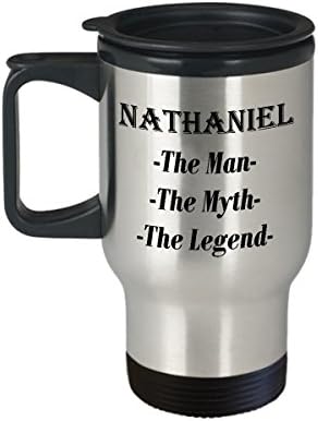 נתנאל - האיש המיתוס האגדה מתנה לספל קפה מדהים - ספל נסיעות 14oz