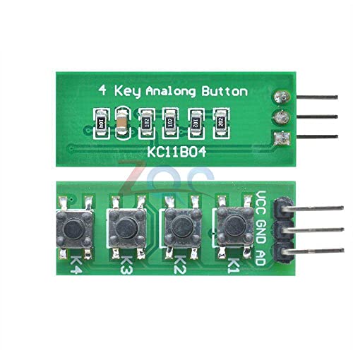 KC11B04 4 כפתורים אנלוגיים מקשים מודול מודול לוח מקשים לוח מקלדת ADC Port מקלדת עבור Arduino mini nano mega2560