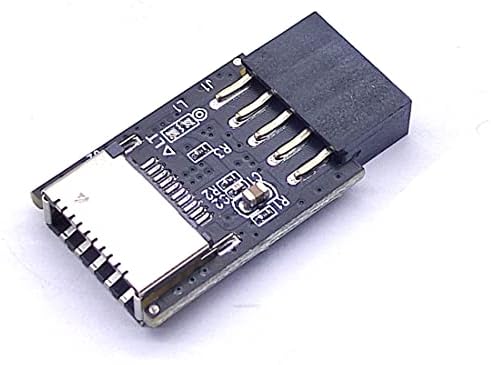 JMT USB2.0 9PIN ל- USB-C A-KEY מחבר קדמי USB3.2 ממשק Type-E לממיר Extender USB 2.0