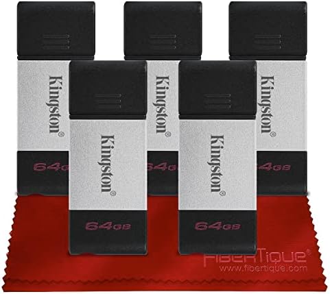 קינגסטון 64GB DataTraveler 80 כונן הבזק USB נייד וקל משקל - DT80/64GB W/USB 3.2 חיבור GEN 1 Type