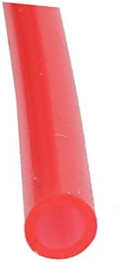 X-deree 4mmx6mm dia עמיד טמפרטורה עמידה בפני צינור צינור צינור גומי צינור גומי צלול אדום באורך 2 מ '(טובו