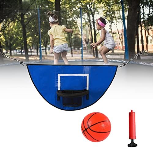 חישוק כדורסל טרמפולינה אוניברסלי של Colaxi, עם משאבה ומיני כדורסל, חישוק מיני כדורסל לטרמפולינה למתנות