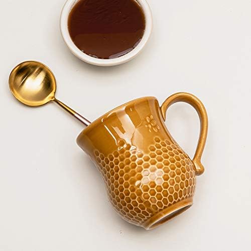 דבורה & חלת דבש עיצוב קרמיקה קפה ספל תה כוס-חום
