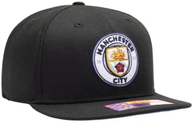 מאוורר דיו מנצ 'סטר סיטי' טיוטת לילה מתכוונן סנאפבק כדורגל כובע / כובע / שחור