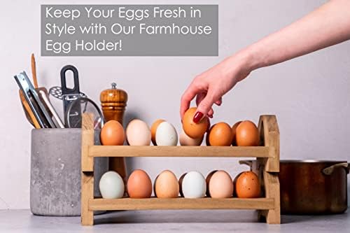 בית חווה מחזיק ביצת עץ הניתן לגיבוב אחסון ביצה אחסון ביצה טרי מחזיק ביצת עץ מתלה ביצת עץ קרטון ביצת