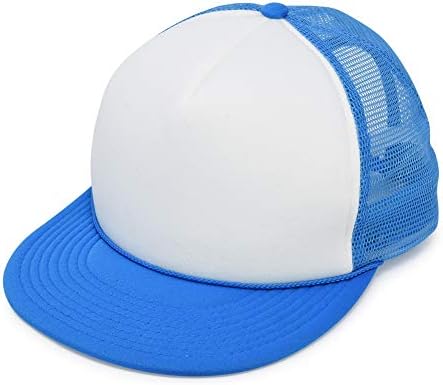 דאליקס כובע נהג משאית שטוח רשת גב כובע מתכוונן מוצק שני סנאפבק שרירי
