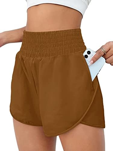 מכנסיים אתלטיים של Automet Stallic's Shorts High מותניים עם מכנסיים קצרים מכנסי כושר מכנסיים קצרים ספורט נוח