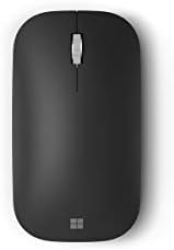 עכבר נייד מודרני של מיקרוסופט, שחור-שימוש נוח ביד ימין / שמאל עיצוב עם גלגל גלילה מתכת, אלחוטי, בלוטות