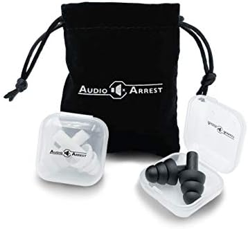 AudioArrest לשימוש חוזר אטמי אוזניים עם תיק נסיעות - שינה, שחייה, קונצרטים, צילום, הפחתת רעש, נסיעות,