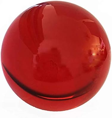 ZAMTAC 40 ממ -100 ממ 1 חלקים אדומים גבישים בגודל שונה כדורי זכוכית לקישוט פנגשוי כדורי ריפוי לחתונה -