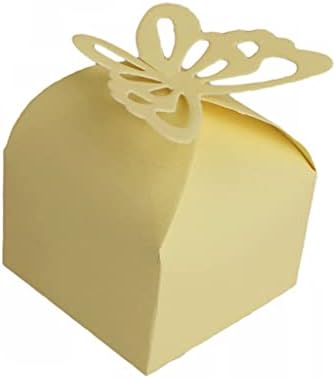 ZJHYXYH 50 יחידות נייר בצורת נייר לטובת מתנות קופסאות ממתקים מתקפלות DIY ציוד למסיבת יום הולדת לחתונה