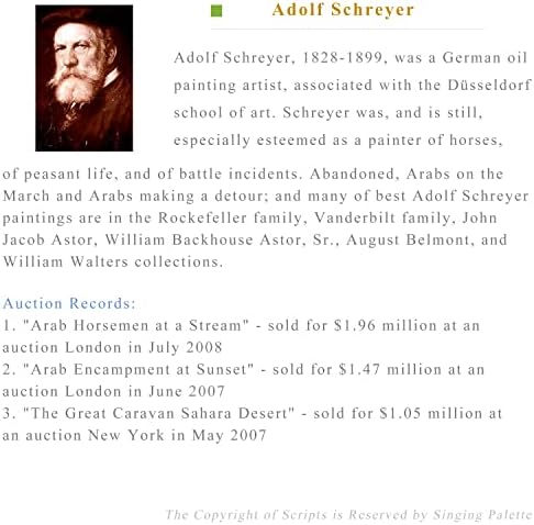 $ 80 - $1500 יד שצויר על ידי אמנות אקדמיות מורים-קיר אמנות דקור - 9 ציור שמן על בד-ערבי פרשים קרב אדולף