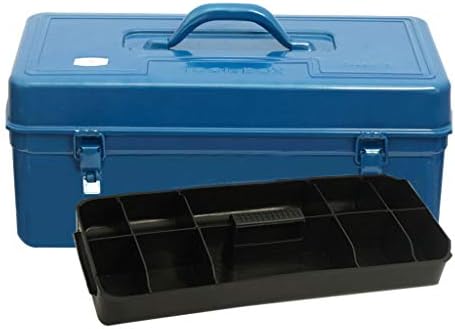 ארגז כלים של קואייוס קופסאות כלים מתכת ארגוני תיבת כלים מארגן כבד עם מגש כלי ABS לאחסון כלים ביתיים ארגוני