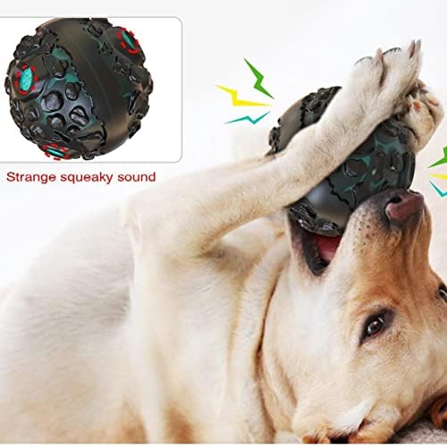 CICINOOSI צעצועים כלבים חריקים מטאוריט טוחנת כדור טוחן צעצוע כלב כפול TPR כדורי כלב רכים כדורי