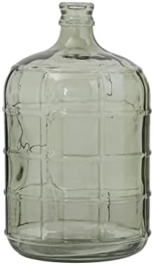 בקבוק זכוכית רבייה וינטג 'משותף קריאייטיב עם עיצוב חלונות מובלט, ירוק