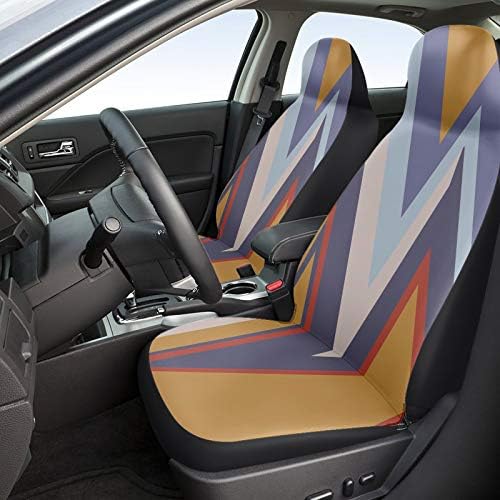 מכסה מושב מכונית גיאומטרית של Youngkids כרית מושב קדמית קדמית אוניברסלית לרכב שטח/מכוניות/משאיות, עיצוב מגן