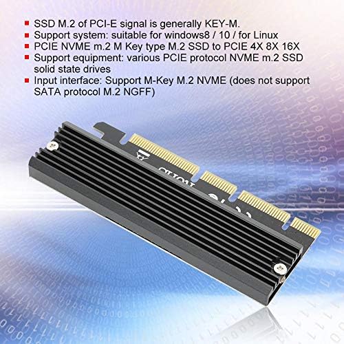 PCI-E 3.0 16X M.2 NVME SSD מתאם כרטיס PCIE ל- M מקש NGFF PCIE 4X 8X 16X תמיכה בפלט עבור WINDOWS8 / 10 / עבור