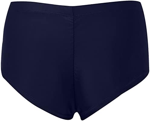 נשים אופני מכנסיים קצרים דחיסת אימון חותלות מכנסי ביקיני גבוהה לחתוך לשחות תחתון מלא כיסוי בגד ים