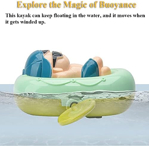Textake Windup Kayak Bath צעצוע, מצחיק קיאק קיאק אמבטיה צעצוע