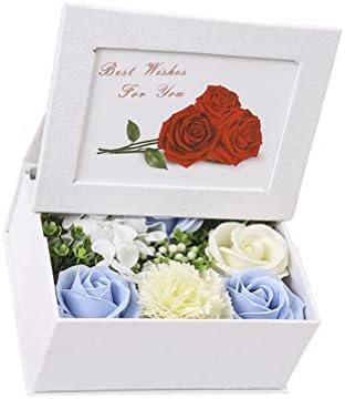 מסגרת עגולה מסגרת עגולה סבון פרח קופסת מתנה רוז סבון פרח מסגרת קופסת יום האהבה מציגה מתנה הטובה ביותר לקופסאות