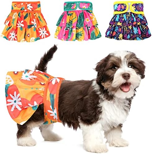 רחיץ חיתולי כלב נקבה, לשימוש חוזר סופר לספיגה כלב שמלות עבור ילדה כלב בתקופה חום, מאוד סופג כלב