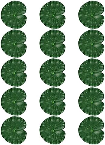 צמחי צמחי עיצוב של צמחי עיצוב תפאורה ירוקה תפאורה ירוקה 15 יחידות עלים מלאכותיים עלים צפים עלים