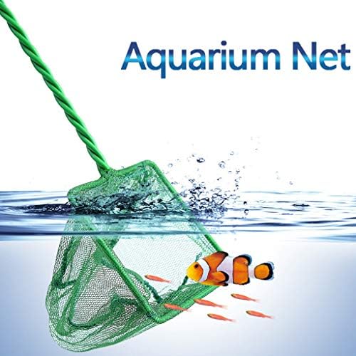 דגים עם רשת פלסטיק נטו אקווריום דגים ירוק ידית לתפוס בסדר טנק נטו נטו אקווריום אביזרי בית ספר