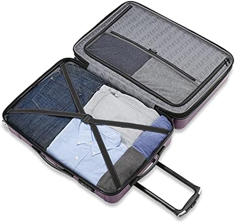 סמסונייט אומני 2 מזוודות הניתנות להרחבה עם גלגלי ספינר, סגול, סט 3 חלקים
