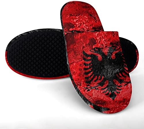 ישן גראנג ' אלבניה דגל גברים של כותנה נעלי בית סגור הבוהן ספא נעלי בית נוחות קלה בית נעלי בית