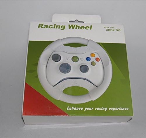 בקר גלגל מירוץ מפלסטיק ל- Xbox 360 לבן