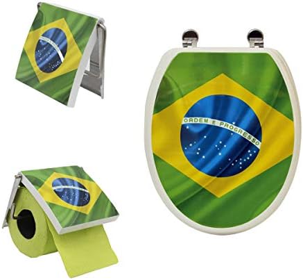 Evideco מוצרי בית צרפתי קיר ברזיל רכוב על טואלט טואלט מודפס רקמת מחזיק