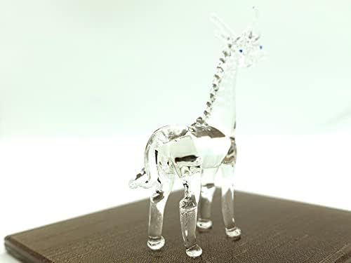 סנסוקג'אי ג'ירפה צלמיות מיניאטוריות בעלי חיים מצוירים ביד מצוירים אמנות זכוכית מתנה אספנית מקשטת